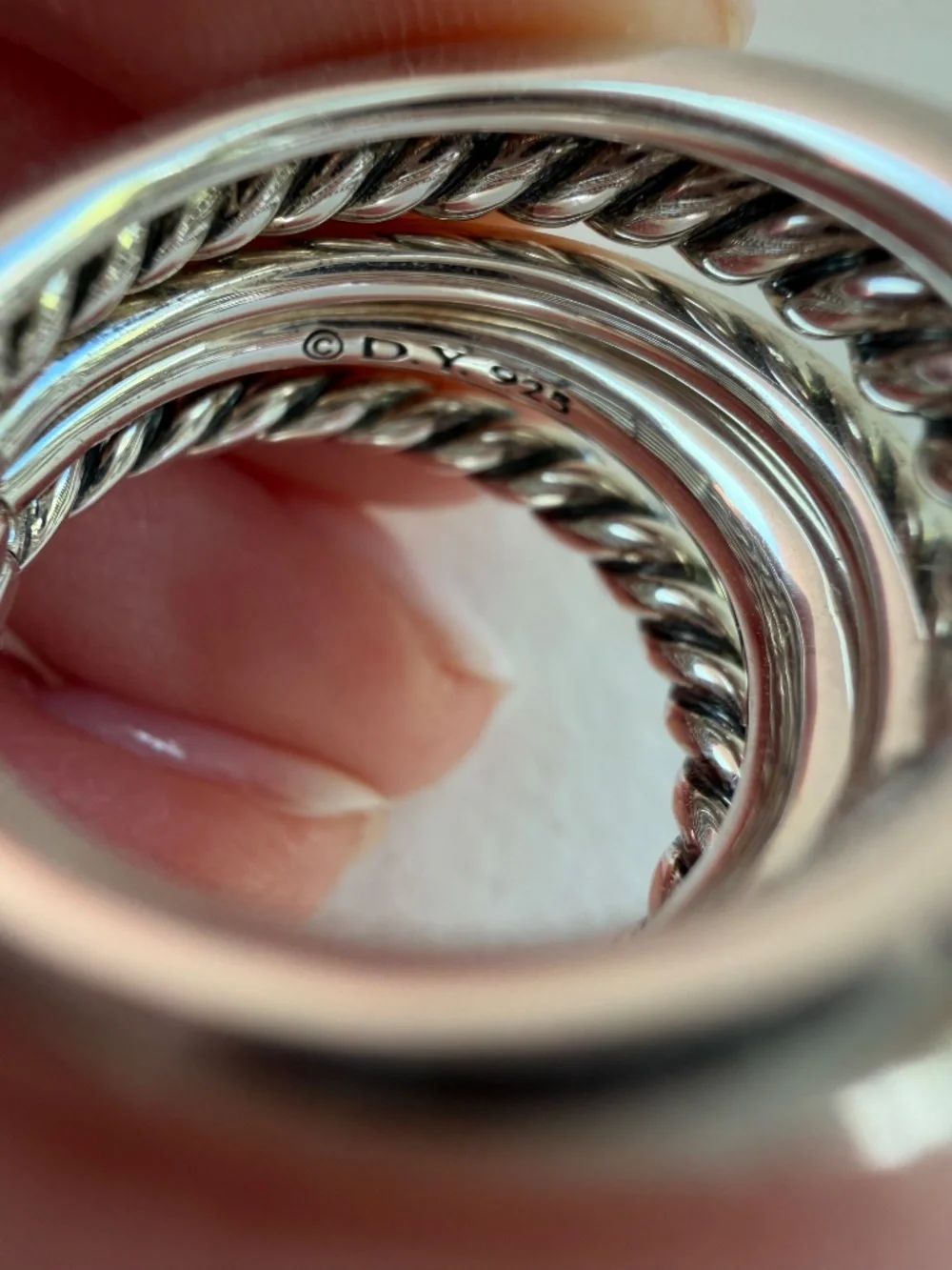 David Yurman Five Row Pure Form Ring - Picture 7 of 9